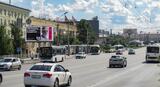 Реклама на призматроне на Гагарина, 10 в Омске