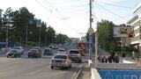 Реклама на призматроне на Гагарина, 14 в Омске