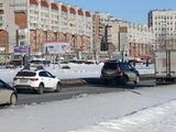 Реклама на билборде — Конева (АЗС Лукойл) справа в Омске Реклама на билборде — Конева (АЗС Лукойл) справа в Омске